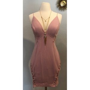 Pink going out dress